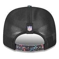 Casquette ajustable New Era 9SEVENTY avec logo Black Shield 2025 NFL Crucial Catch pour homme