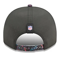Casquette snapback New Era 9FIFTY noire avec logo NFL Crucial Catch 2025 pour homme