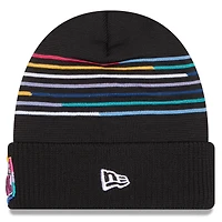 Men's New Era Black Shield Logo 2025 NFL Crucial Catch Cuffed Knit Hat