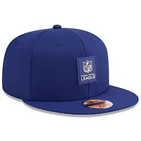 Casquette ajustée NFL 2025 Sideline 59FIFTY bleu marine New Era pour homme