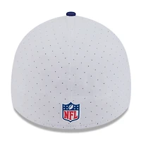 Men's New Era  White/Navy 2025 NFL Training Camp 39THIRTY Flex Hat