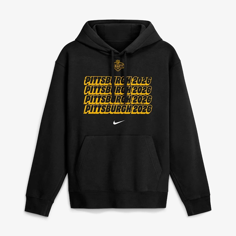 Men's Nike Black 2026 NFL Draft Repeat Fleece Hoodie