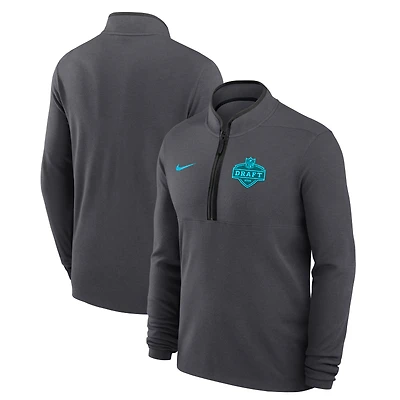 Men's Nike Gray 2026 NFL Draft Half-Zip Pullover