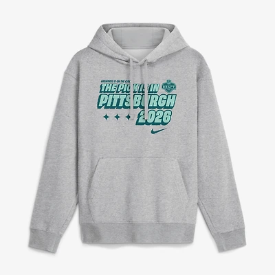 Men's Nike Heather Gray 2026 NFL Draft Pick Is Fleece Hoodie