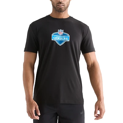 T-shirt NOBULL noir 2024 NFL Combine Shield pour hommes