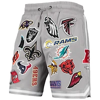 Men's Pro Standard Gray NFL League Allover Shorts