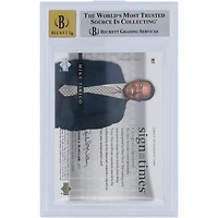Mike Tirico Autographed 2004 Upper Deck SP Authentic Sign of the Times #MT BGS Authenticated 9/10 Card - 9.5,9.5,8.5,9 Subgrades