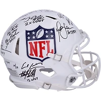 NFL Offensive Players of the Year Autographed Riddell NFL Shield White Speed Authentic Helmet with 16 Signatures & Multiple Inscriptions - Limited Edition of 12
