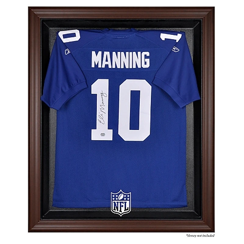 NFL Shield Brown Framed Logo Jersey Display Case