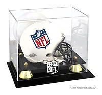 NFL Shield Golden Classic Mini Helmet Display Case