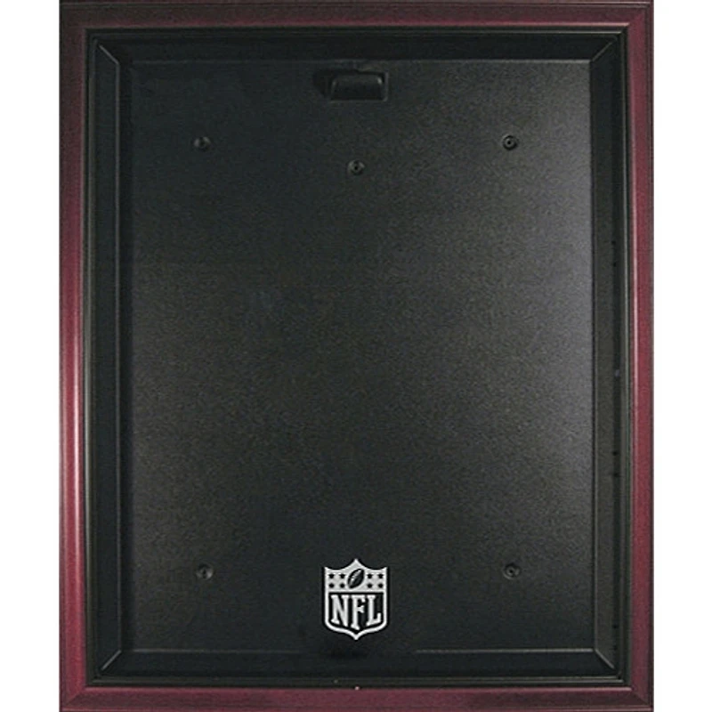 Vitrine de présentation de maillots avec cadre en acajou NFL Shield