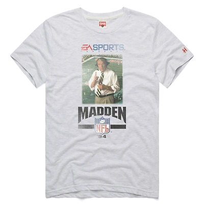Unisex Homage Ash Madden NFL '94 Cover Tri-Blend T-Shirt
