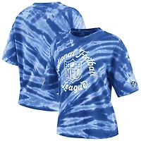 T-shirt bleu NFL tie-dye WEAR by Erin Andrews pour femmes