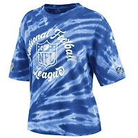T-shirt bleu NFL tie-dye WEAR by Erin Andrews pour femmes