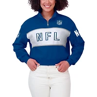 Veste NFLPA bleu foncé à fermeture éclair quart de tour pour femme WEAR by Erin Andrews