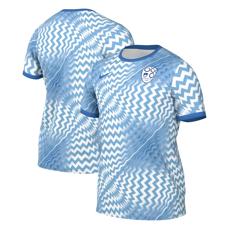 Maillot d'avant-match Nike bleu de l'équipe nationale Slovénie 2026 Academy Pro pour homme