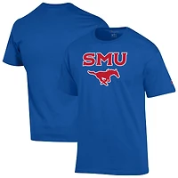 T-shirt pour homme Champion Royal SMU Mustangs avec logo Arch Over