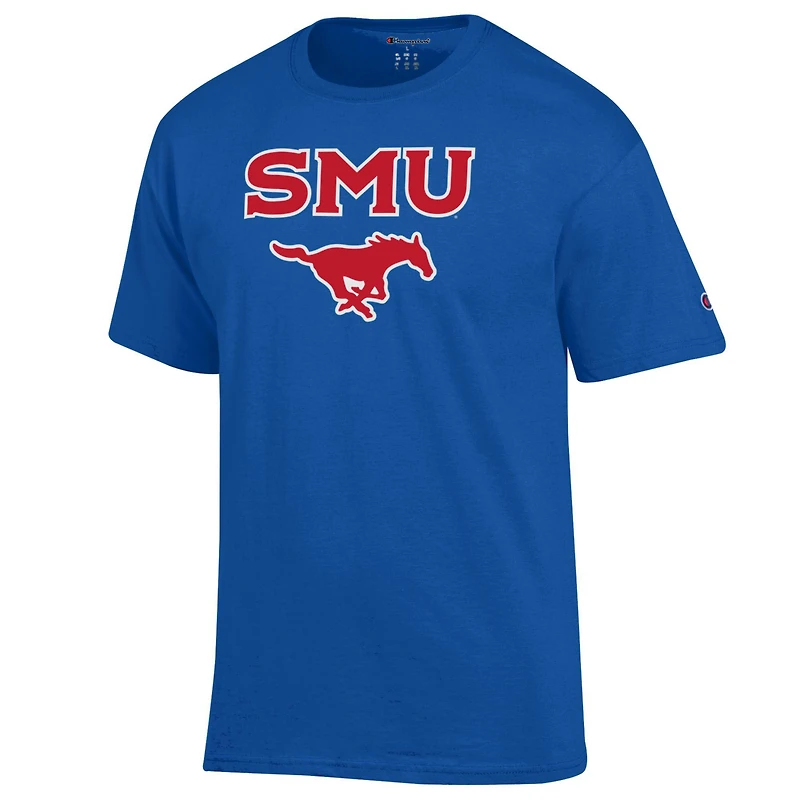 T-shirt pour homme Champion Royal SMU Mustangs avec logo Arch Over