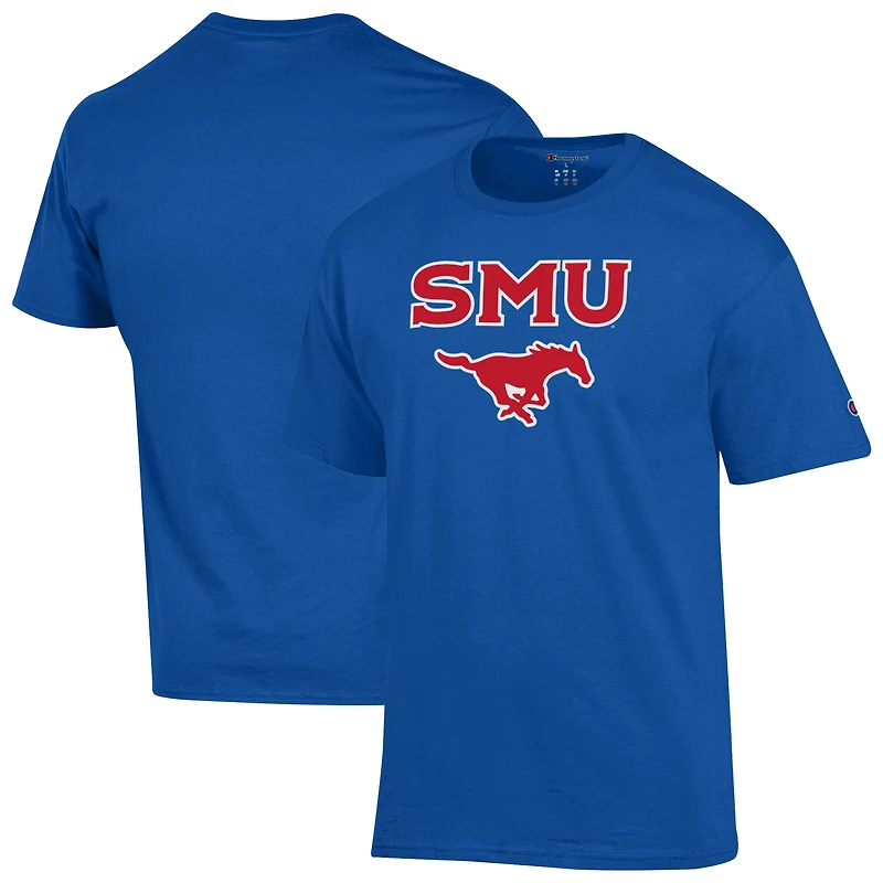 T-shirt pour homme Champion Royal SMU Mustangs avec logo Arch Over