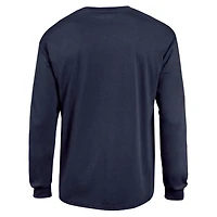 Men's Champion  Navy SMU Mustangs Team Long-Sleeve T-Shirt