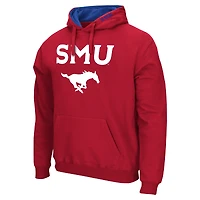Sweat à capuche Colosseum Red SMU Mustangs Arch & Logo pour hommes