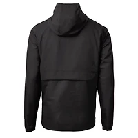 Veste anorak demi-zip écologique recyclée pour homme, noire, SMU Mustangs Vault Charter, Cutter & Buck