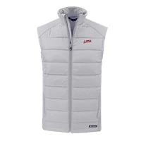 Gilet hybride en softshell recyclé entièrement zippé pour homme, gris SMU Mustangs Vault Evoke