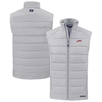 Gilet hybride en softshell recyclé entièrement zippé pour homme, gris SMU Mustangs Vault Evoke
