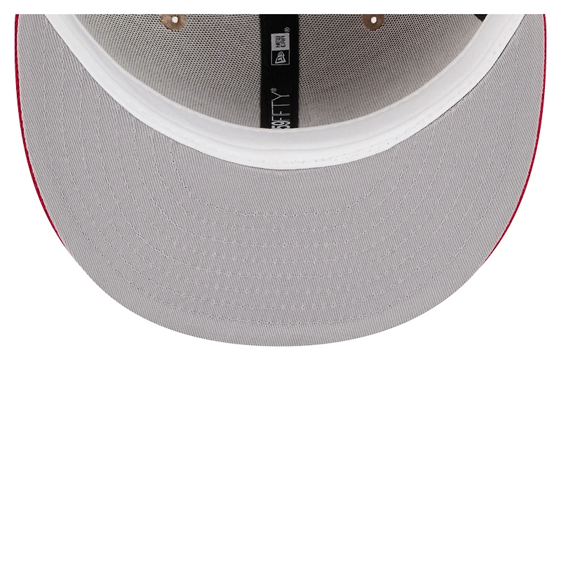 Men's New Era Khaki SMU Mustangs Two-Tone 59FIFTY Fitted Hat