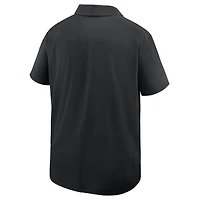 Polo Nike noir SMU Mustangs 2025 pour homme