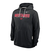 Sweat à capuche Nike noir SMU Mustangs 2025 Sideline Standard Issue Dri-FIT pour homme
