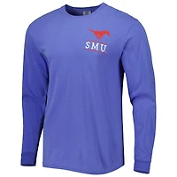 Men's Royal SMU Mustangs Circle Campus Scene Long Sleeve T-Shirt