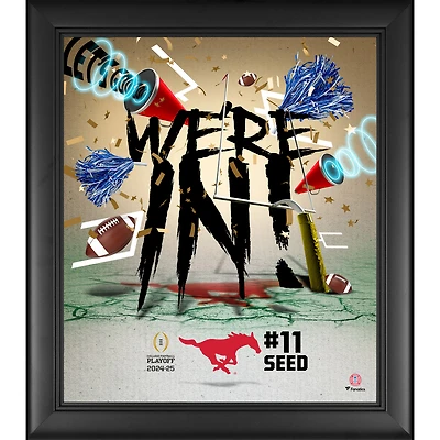 SMU Mustangs 2024-25 College Football Playoff Framed 15" x 17" We're In Collage