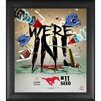 SMU Mustangs 2024-25 College Football Playoff Framed 15" x 17" We're In Collage