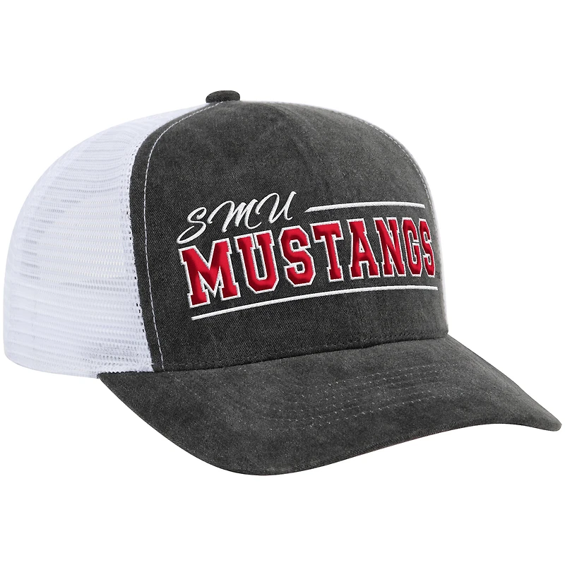 Unisex Colosseum  Gray SMU Mustangs Billy 2400 Adjustable Trucker Hat