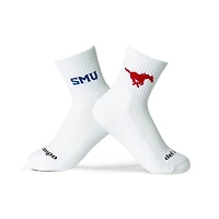 Unisex Del Campo White SMU Mustangs Quarter-Length Socks