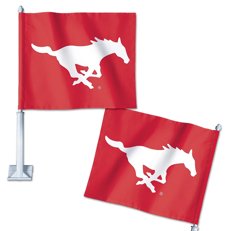 Drapeau de voiture double face WinCraft SMU Mustangs