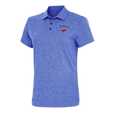 Polo Motivated Antigua Heather Royal SMU Mustangs pour femme