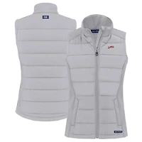 Gilet hybride en softshell recyclé entièrement zippé pour femme, gris SMU Mustangs Vault Evoke