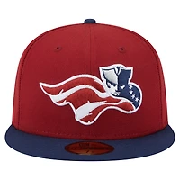 Casquette ajustée Somerset Patriots Authentic Collection 59FIFTY bordeaux/bleu marine pour homme de New Era