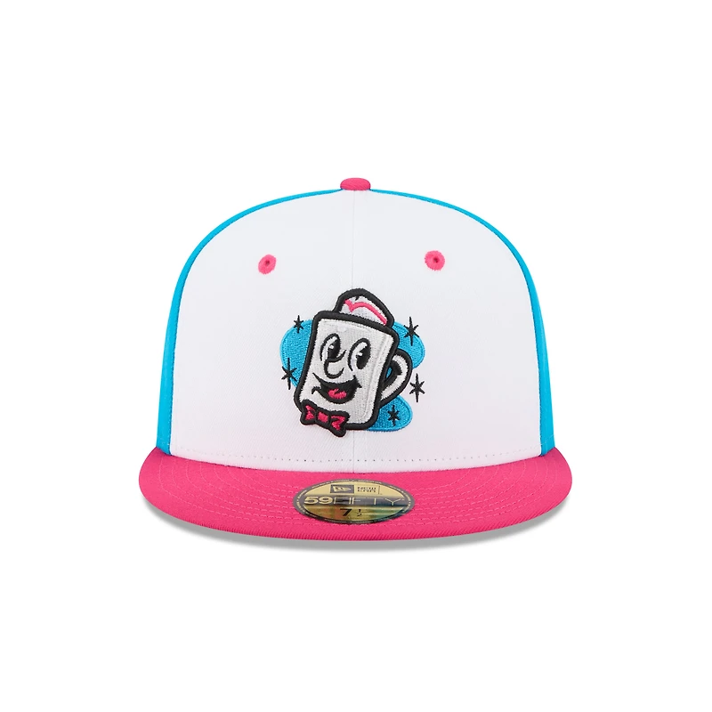 Casquette ajustée 59FIFTY blanche pour homme New Era Somerset Patriots Theme Nights