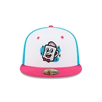 Casquette ajustée 59FIFTY blanche pour homme New Era Somerset Patriots Theme Nights