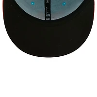Men's New Era Aqua/Orange Zorros De Somerset Copa La Diversion 59FIFTY Fitted Hat
