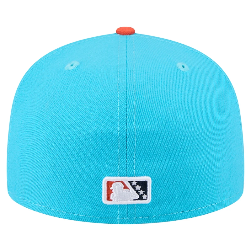 Casquette ajustée New Era Somerset Patriots Copa de la Diversión 59FIFTY bleu clair pour homme