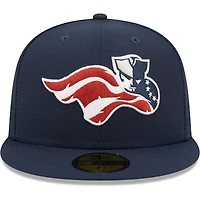 Casquette ajustée 59FIFTY pour homme bleu marine Somerset Patriots Home Authentic Collection de New Era