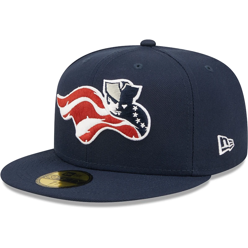 Casquette ajustée 59FIFTY pour homme bleu marine Somerset Patriots Home Authentic Collection de New Era