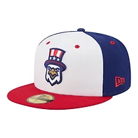 Men's New Era  Red/White/Blue Somerset Patriots Minor League Theme Nights 59FIFTY Fitted Hat
