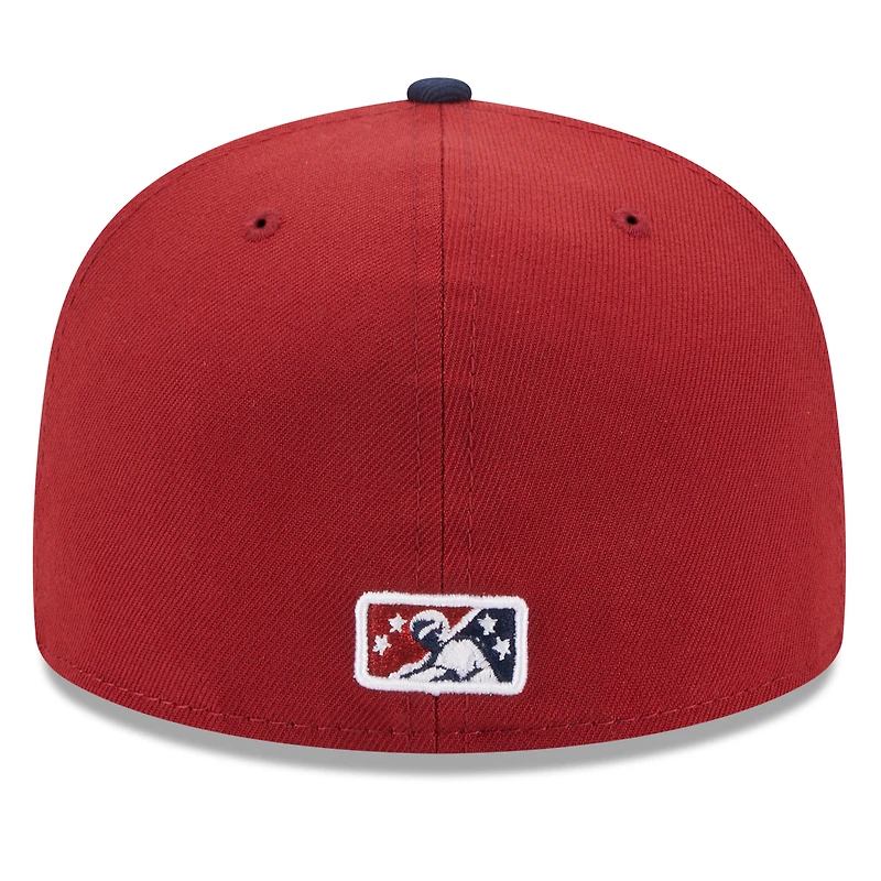 Men's New Era Somerset Patriots Authentic Collection Alternate Logo 59FIFTY Fitted Hat