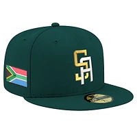 Men's New Era  Dark Green South Africa Baseball 2026 World Classic 59FIFTY Fitted Hat