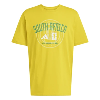 Men's adidas Yellow South Africa National Team 2026 FIFA World Cup Qualifier T-Shirt